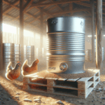 Stockage hermétique du grain pour poules