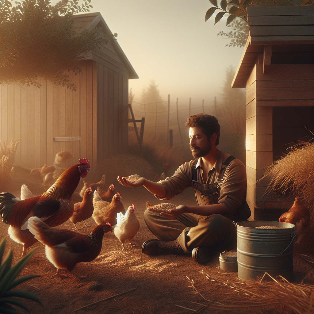 Apprivoiser des poules avec un rituel et de la patience