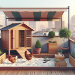 Poules sans jardin sur toit-terrasse urbain sécurisé