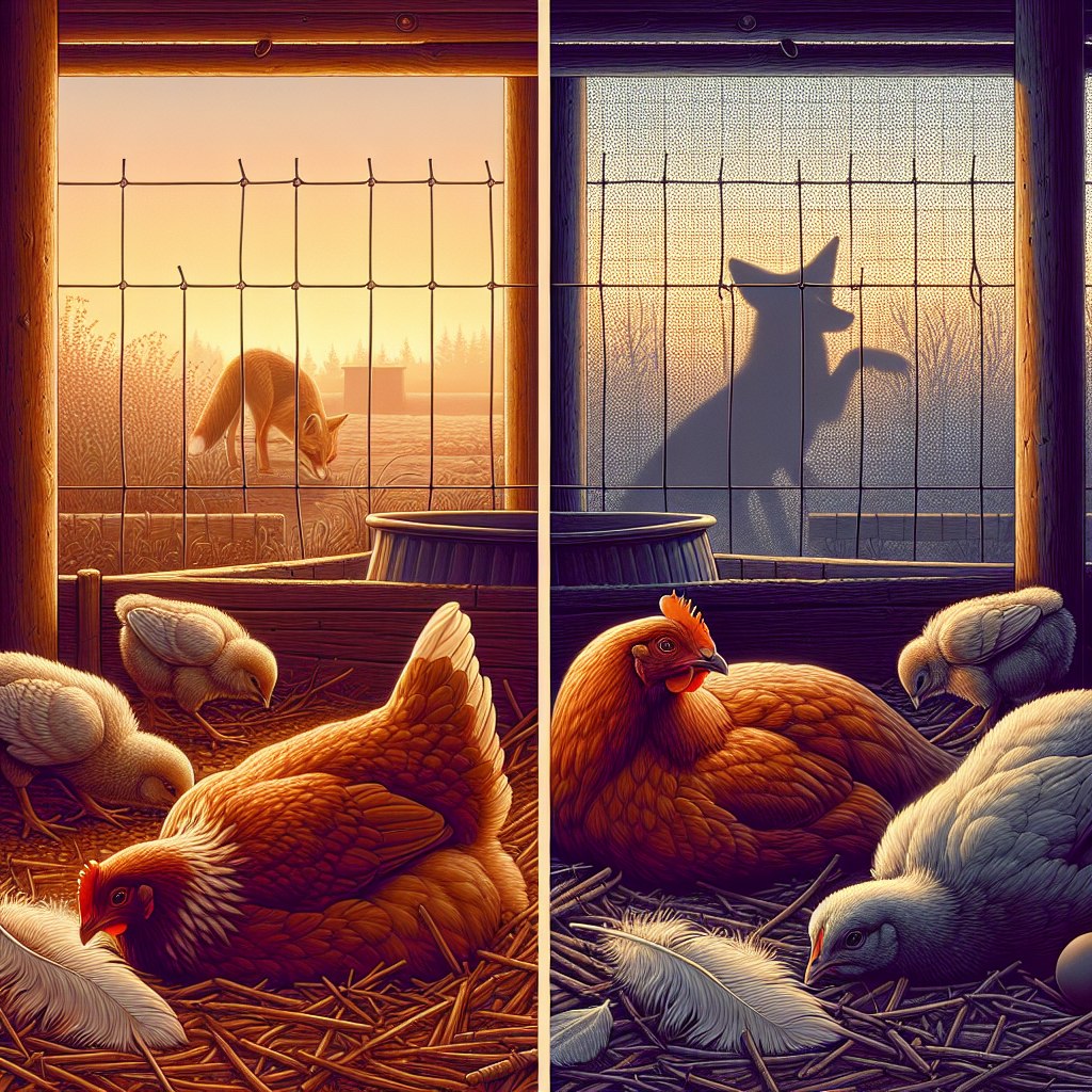 Poule isolée, troupeau nerveux: signes d'un changement de comportement