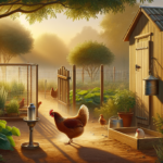 Poules en liberté, sécurité et routine au jardin