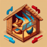 Ventilation idéale du poulailler, entrée basse sortie haute