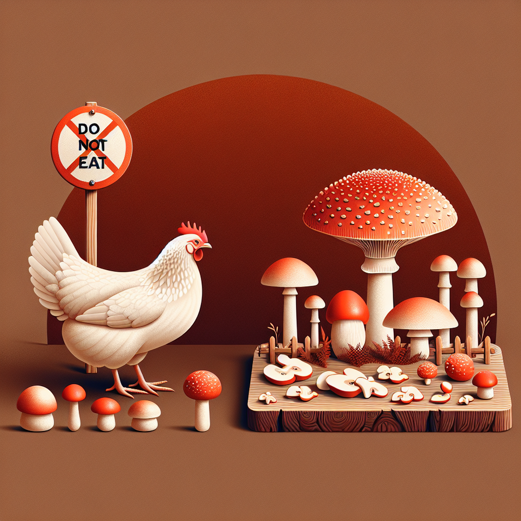 Poules et champignons: comment nourrir sans risque